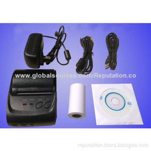Android Bluetooth Thermal Printer with 58 ±1mm Paper Width